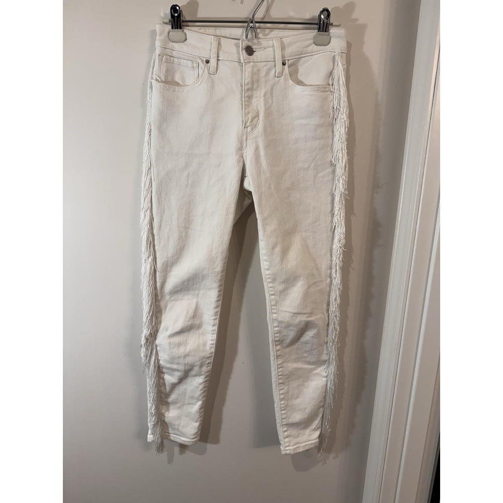 Levi's Jeans Women Size 27 Skinny Fit Ankle Tassels High Rise